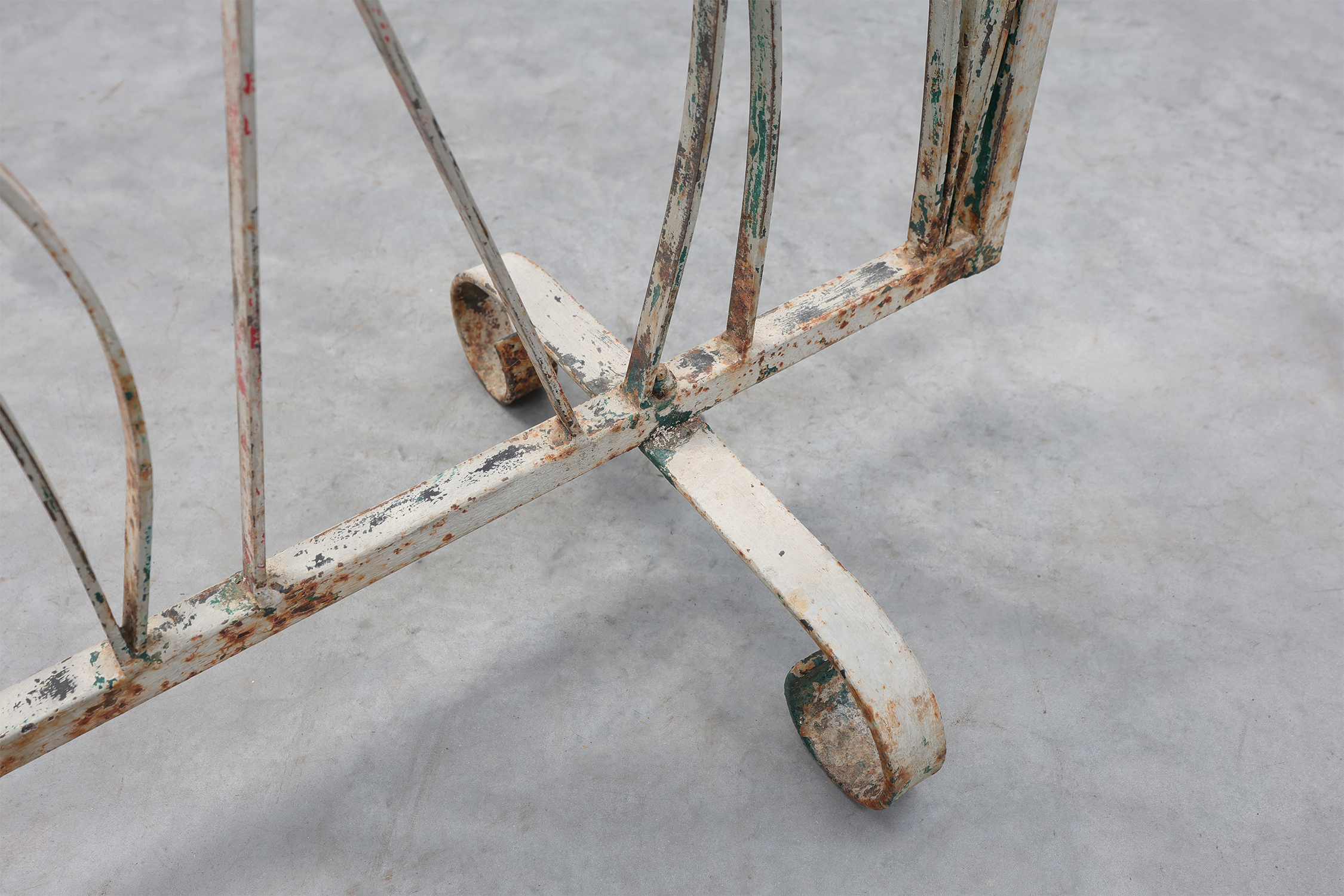 Art Deco Wrought Iron Plant Stand with Heron and Bulrushes, France, Circa 1920thumbnail